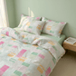 Multicolor Pastel Patchwork Cotton Bedding Set (4PCS) - image 2