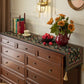 Vintage Floral & Leaf Tassel Table Runner - image 0