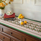 Elegant Floral Table Runner with Tassel Trim - image 2