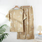 Floral Cotton Chinese Knot Loungewear Set - image 2