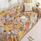 Abstract Floral Tassel Trim Sofa Protector - image 4