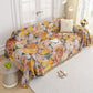 Abstract Floral Tassel Trim Sofa Protector - image 2