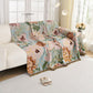 Oil Painting Floral Tassel Sofa Protector - image 5