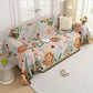 Oil Painting Floral Tassel Sofa Protector - image 3