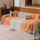 Sunset Stripe Tassel Sofa Protector - image 1
