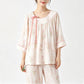 Floral Bamboo Cotton Tie Neck Pajamas - image 5