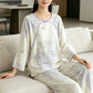 Floral Butterfly Bamboo Fiber Women's Pajamas - image 4
