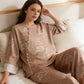 Oriental Print Fiber Women's Loungewear Set - image 3