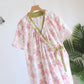 Sakura Floral Cotton Gauze Kimono Nightdress - image 4