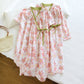 Sakura Floral Cotton Gauze Kimono Nightdress - image 1