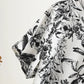 Monochrome Botanical Print Pajama Set - image 5