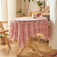 Pink Elegant Bamboo Jacquard Tablecloth - image 1