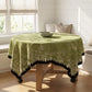 Green Botanical Leaf & Butterfly Tablecloth - image 1