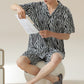 Unisex Zebra Print Modal Pajama Set - image 1