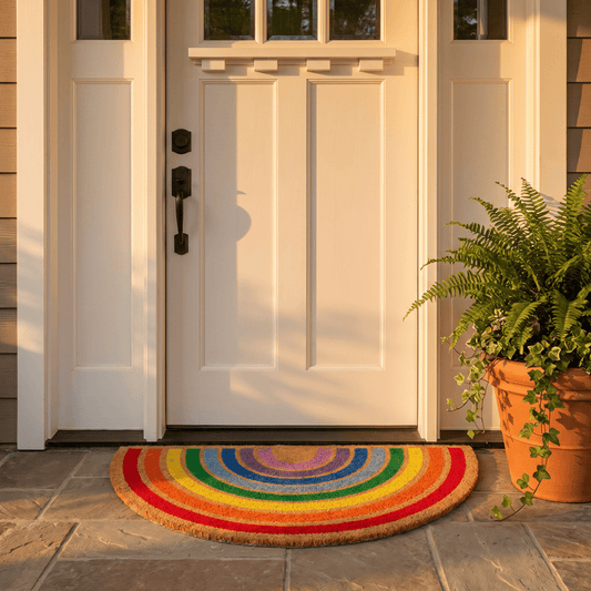 Rainbow Non-Slip Entryway Area Rug - 39'' × 47'' - image 0