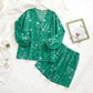 Botanical Floral Button Front Women's Pajamas - image 5