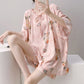 Floral & Butterfly Tie Neck Loungewear Set - image 2