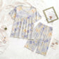 Misty Blue Floral Loungewear Set - image 1