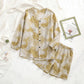 Paisley Print V-Neck Pajama Set - image 1