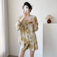 Paisley Print V-Neck Pajama Set - image 2
