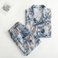 Tropical Leaf Print Loungewear Set - image 1