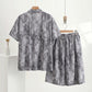 Gray Vintage Symbol Print Loungewear Set - image 2