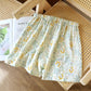Yellow Tulip Cotton Gauze Pajama Shorts - image 2