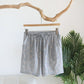 Cherry Blossom Cotton Pajama Shorts - Blue Gray - XL - image 6