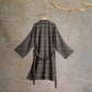 Geometric Chevron Cotton Jacquard Kimono Robe - image 1