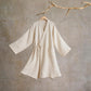 Solid Unisex Cotton Gauze Kimono Robe - Beige - XL - image 7