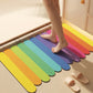 Ownkoti Modern Rainbow Stripe Diatom Mud Bath Rug - image 3