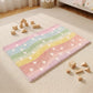 Rainbow Heart Non-Slip Faux Fur Bathroom Rug - image 3
