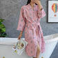Love Print Cotton Gauze Kimono Robe - image 2