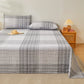 Elegant Gray Plaid Pure Cotton Bedspread - image 2
