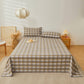 Modern Pure Cotton Plaid Bedspread - image 1