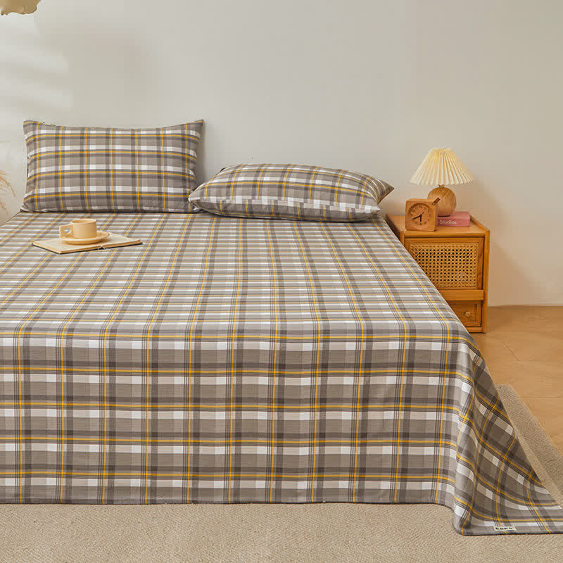 Modern Pure Cotton Plaid Bedspread - image 2