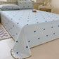 Heart Gingham Cotton Bedspread with Lace Trim - image 1