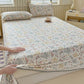 Botanical Leaf Cotton Bedspread with Scalloped Trim - image 7