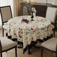 Multicolor Rose Print Tassel Trimmed Tablecloth - image 3