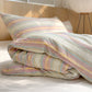 Soft Pastel Multicolor Stripe Cotton Bedding Set - image 3