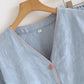 Sky Blue Cotton Pajama Set(PCS) - image 4