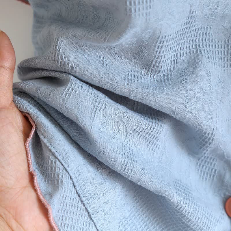 Sky Blue Cotton Pajama Set(PCS) - image 13