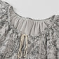 Boho Gray Cotton Tassel Nightgown - image 4