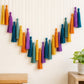 Handwoven Cotton Rainbow Tassel Garland Decor - image 3