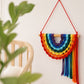 Handwoven Rainbow Cotton Rope Wall Hanging Decor - image 2