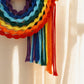 Handwoven Rainbow Cotton Rope Wall Hanging Decor - image 4