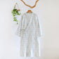 Framed Rose & Bow Cotton Kimono Robe - Blue - L - image 12