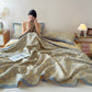 3-Layer Muslin Cotton Floral Blanket Quilt - image 5