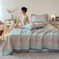 Geometric Wheat 3-Layer Muslin Cotton Quilt - image 1