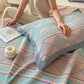 Geometric Wheat 3-Layer Muslin Cotton Quilt - image 9